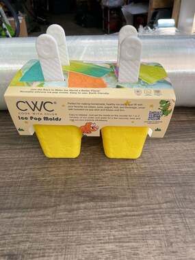 CWC Cook With Color Silicone Ice Pop Molds 4-Cavity Dinosaur Pattern